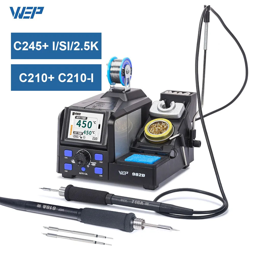 WEPCertification WEP 982D Precision Soldering Station Rapid Heating