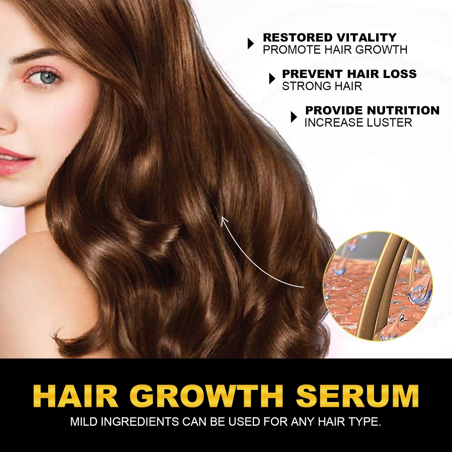 HOEGOA Castor Oil Thickening Essential Hair Care Oil