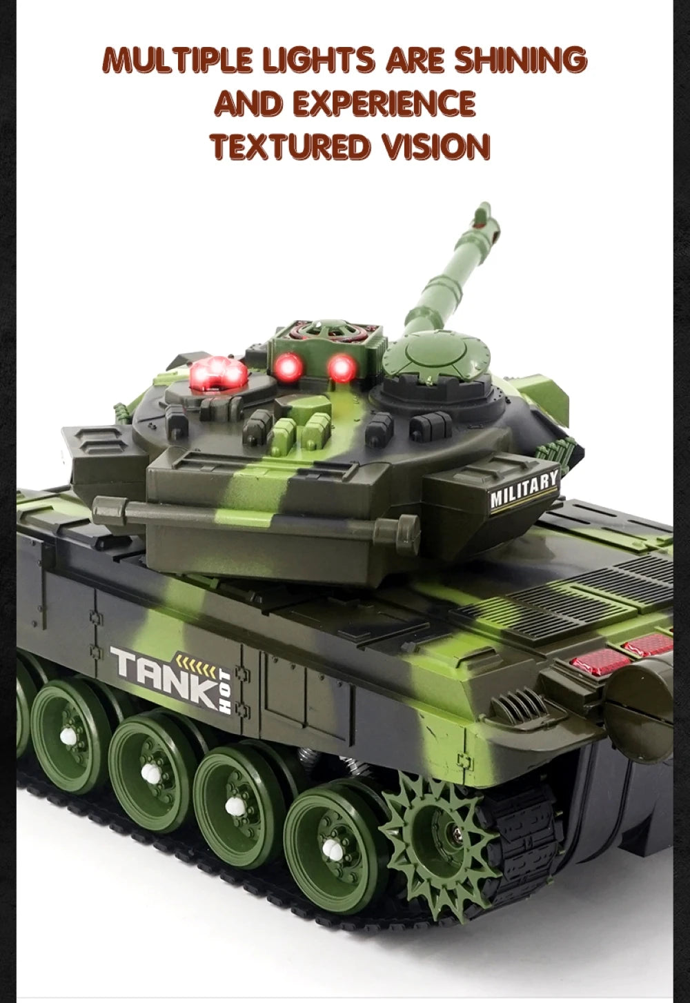 CONUSEA RC Tank Military War Tank Remote Control Vehicle