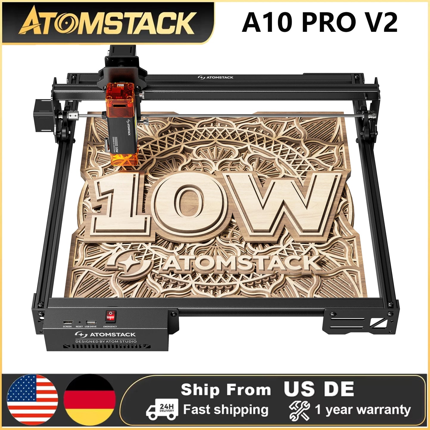Atomstack A20 Pro V2 Laser Engraver 20W High Power