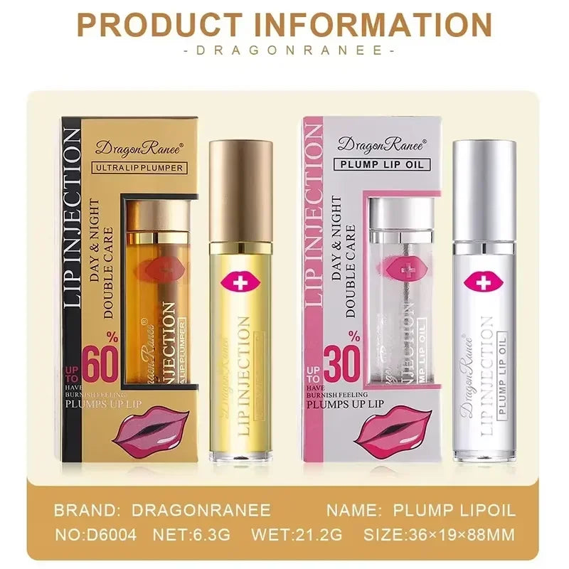 Instant Volumising Lip Plumper Oil For Fuller Lips And Gloss