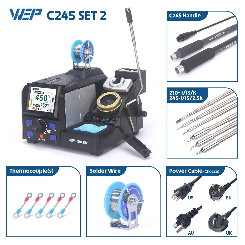 WEPC Soldering Station 150W Rapid Heating WEP 982D