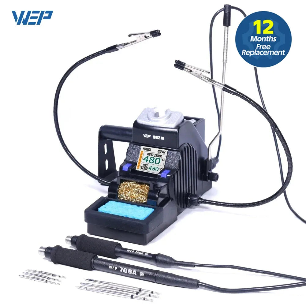 WEPCertification WEP 982D Precision Soldering Station Rapid Heating