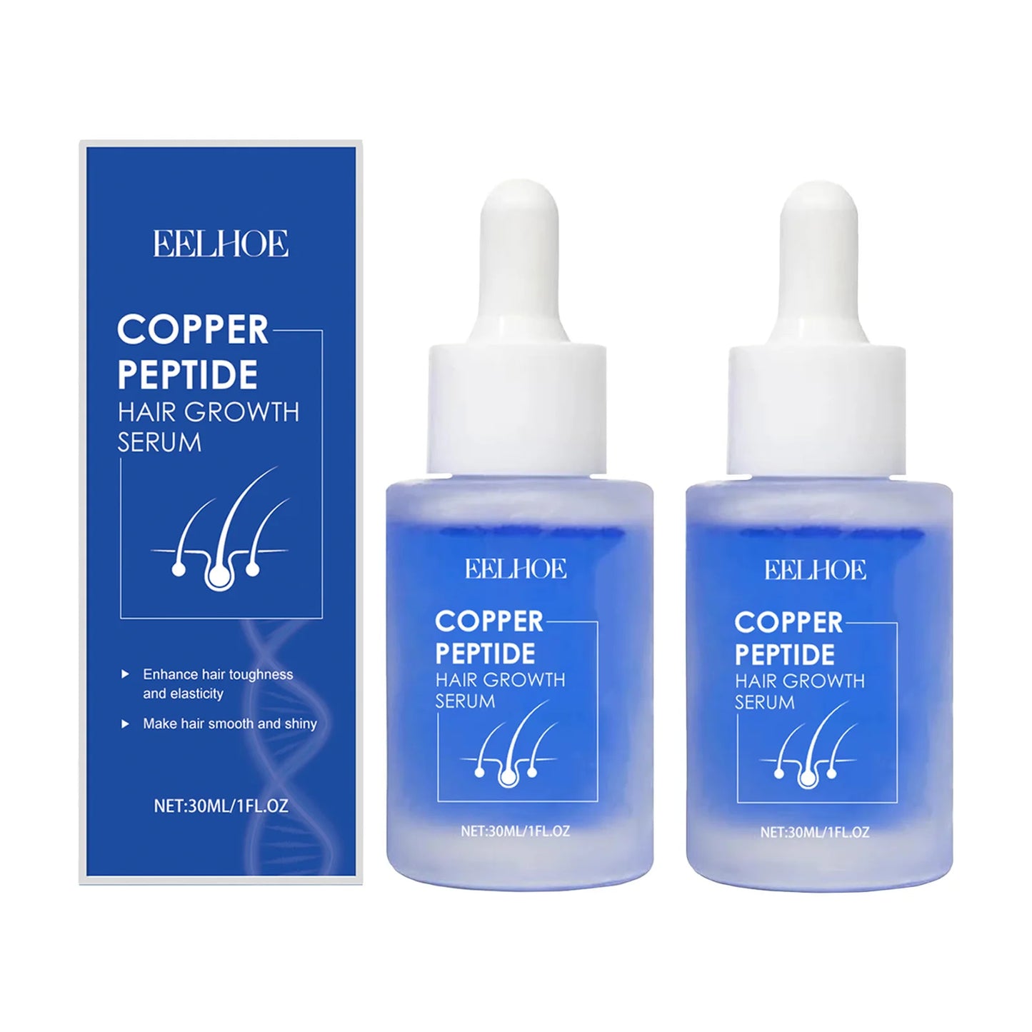 Eelhoe Copper Peptide Hair Serum Nourishes Roots And Improves Texture