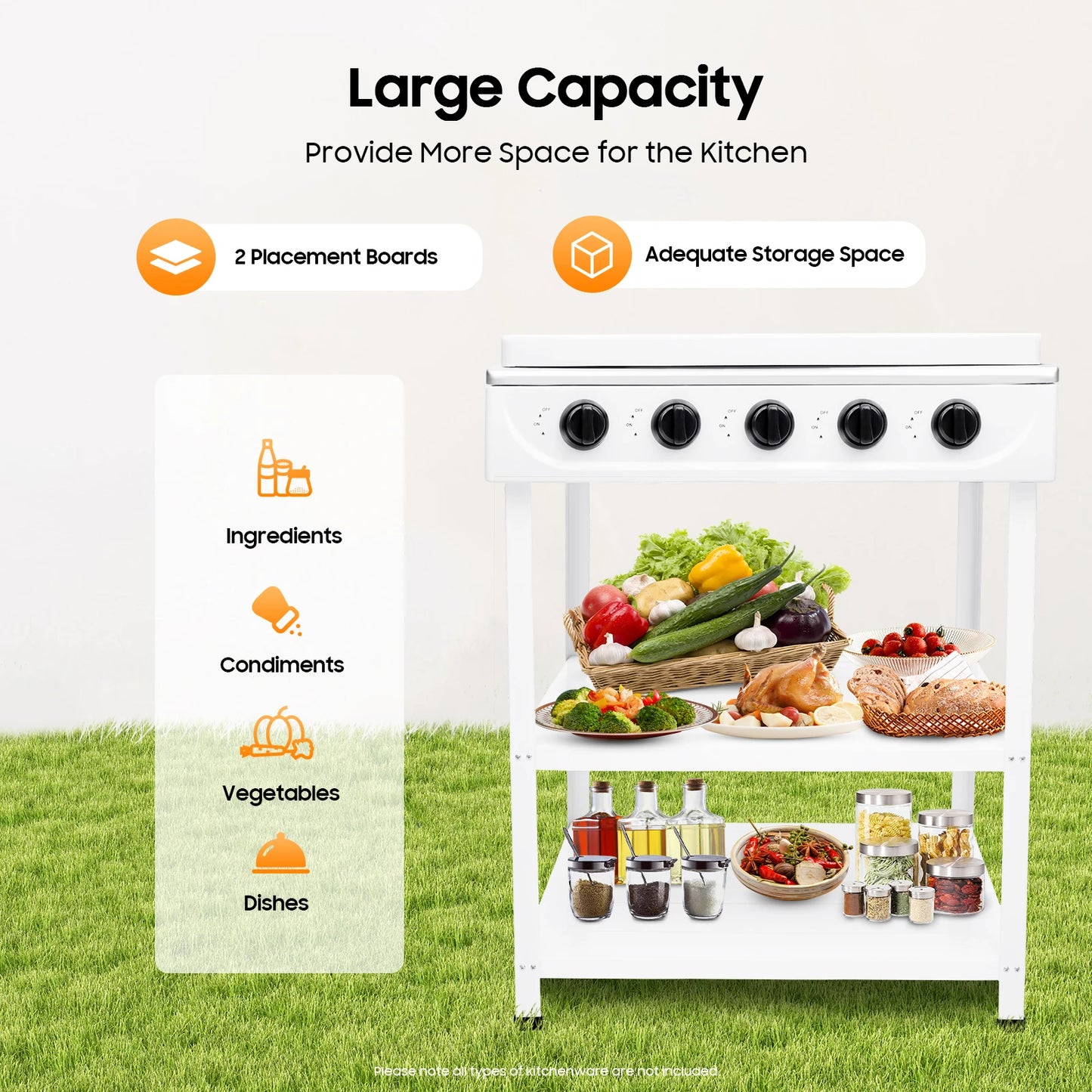 Gas Stove 5 Burner With Two Point Five Kilowatt Power