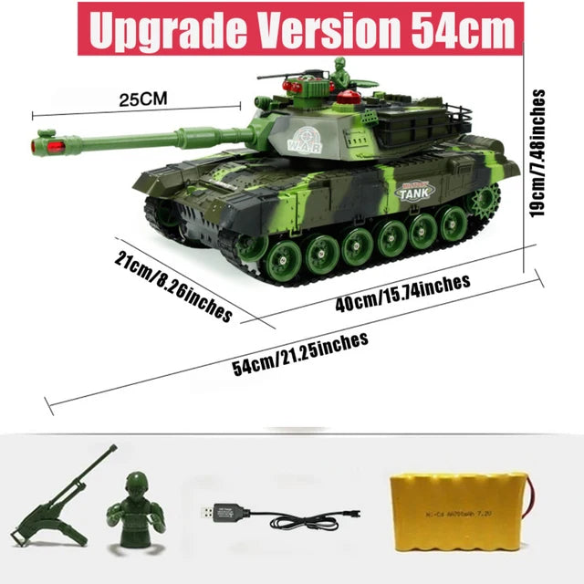 CONUSEA RC Tank Military War Tank Remote Control Vehicle