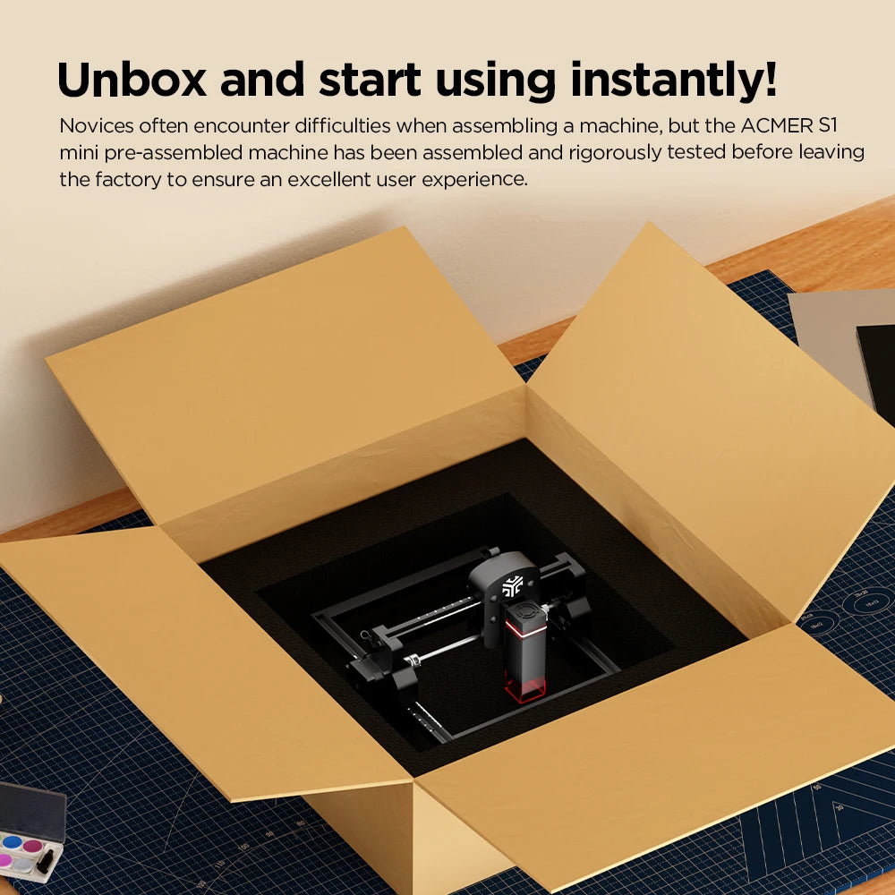 Acmer S1 Laser Engraver CNC Engraving Machine For Wood