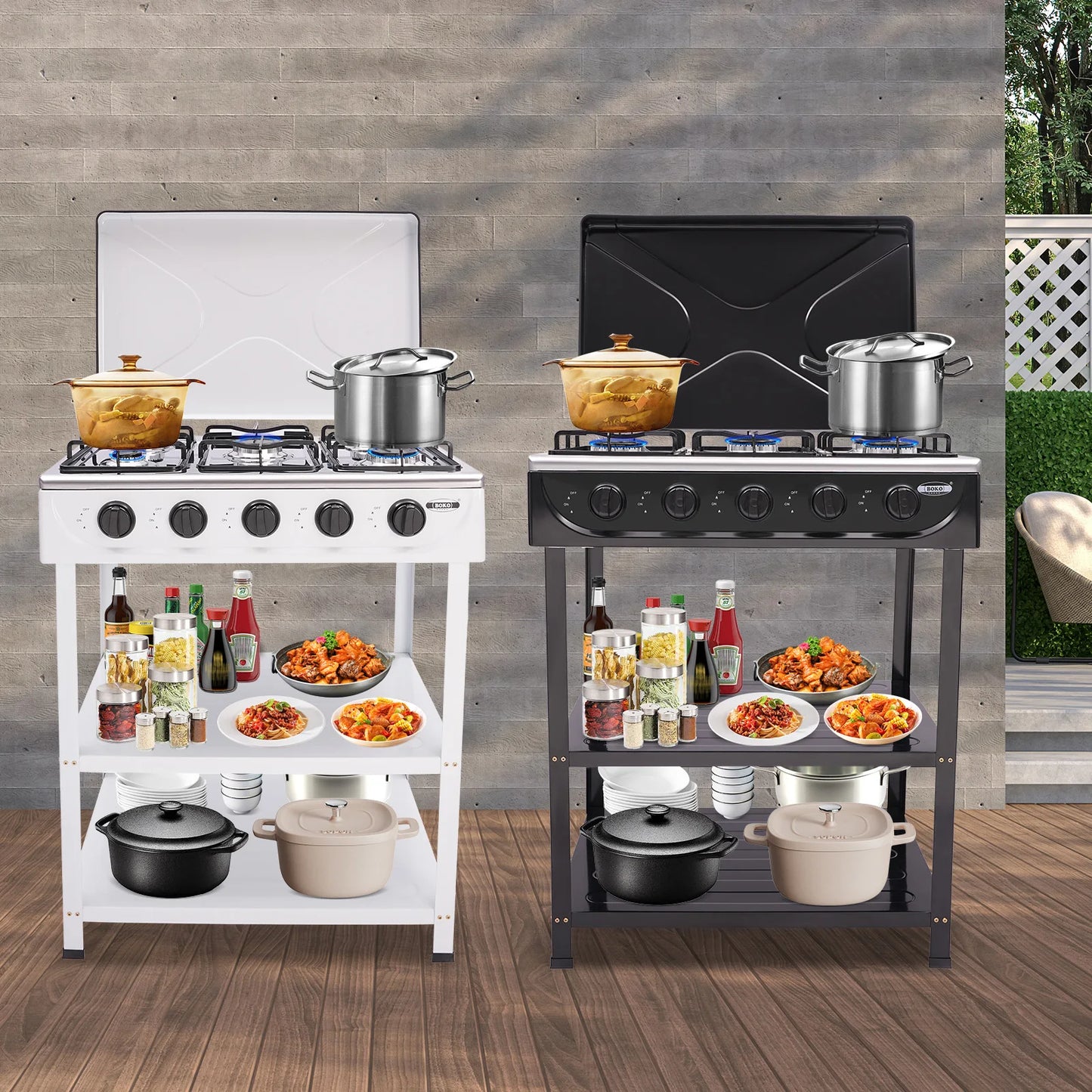 Gas Stove 5 Burner With Two Point Five Kilowatt Power