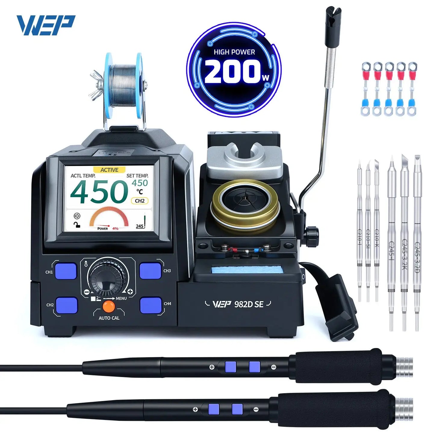 WEPCertification WEP 982D Precision Soldering Station Rapid Heating