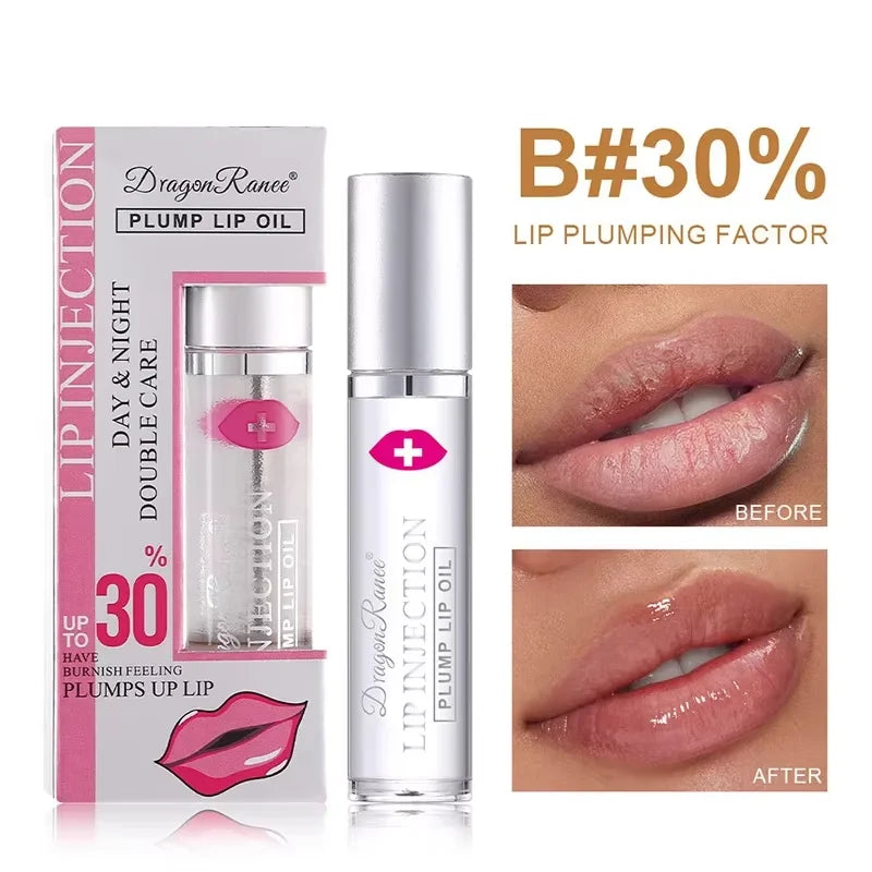 Instant Volumising Lip Plumper Oil For Fuller Lips And Gloss