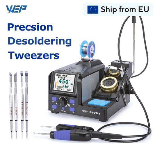 WEPC WEP 982D-I Precision Desoldering Tweezers Station