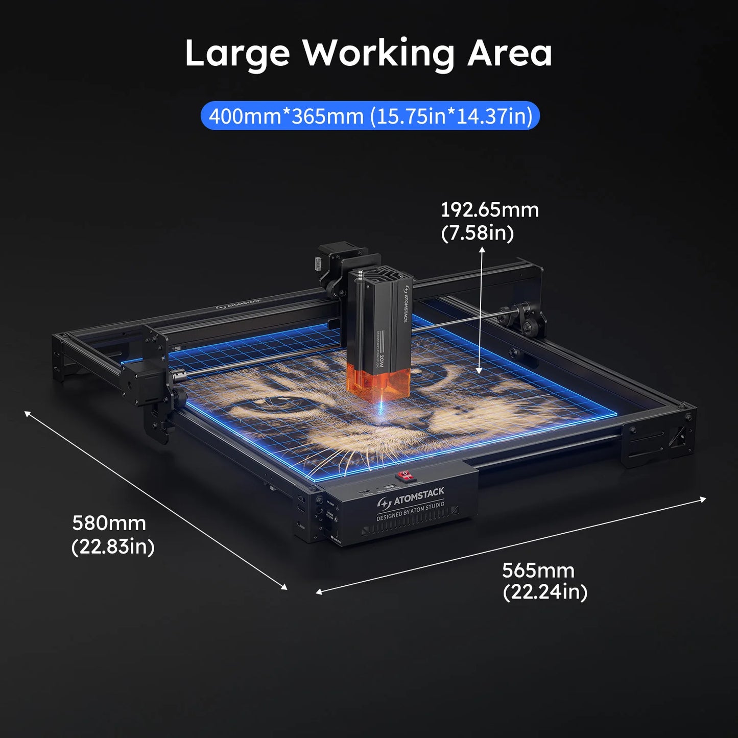 Atomstack A20 Pro V2 Laser Engraver 20W High Power