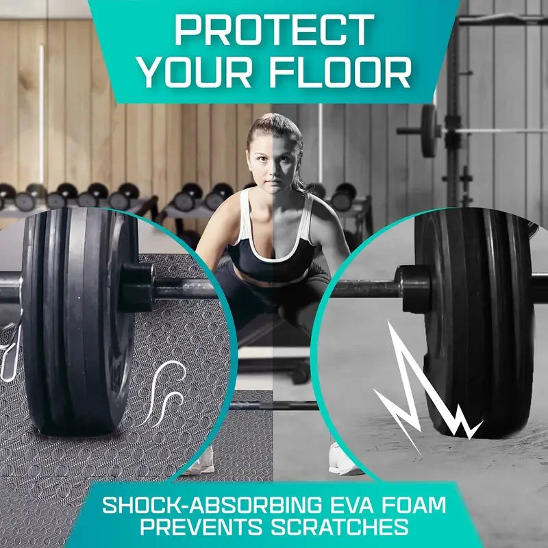 EVA Foam Fitness Mat Non Slip Waterproof For Home Gym