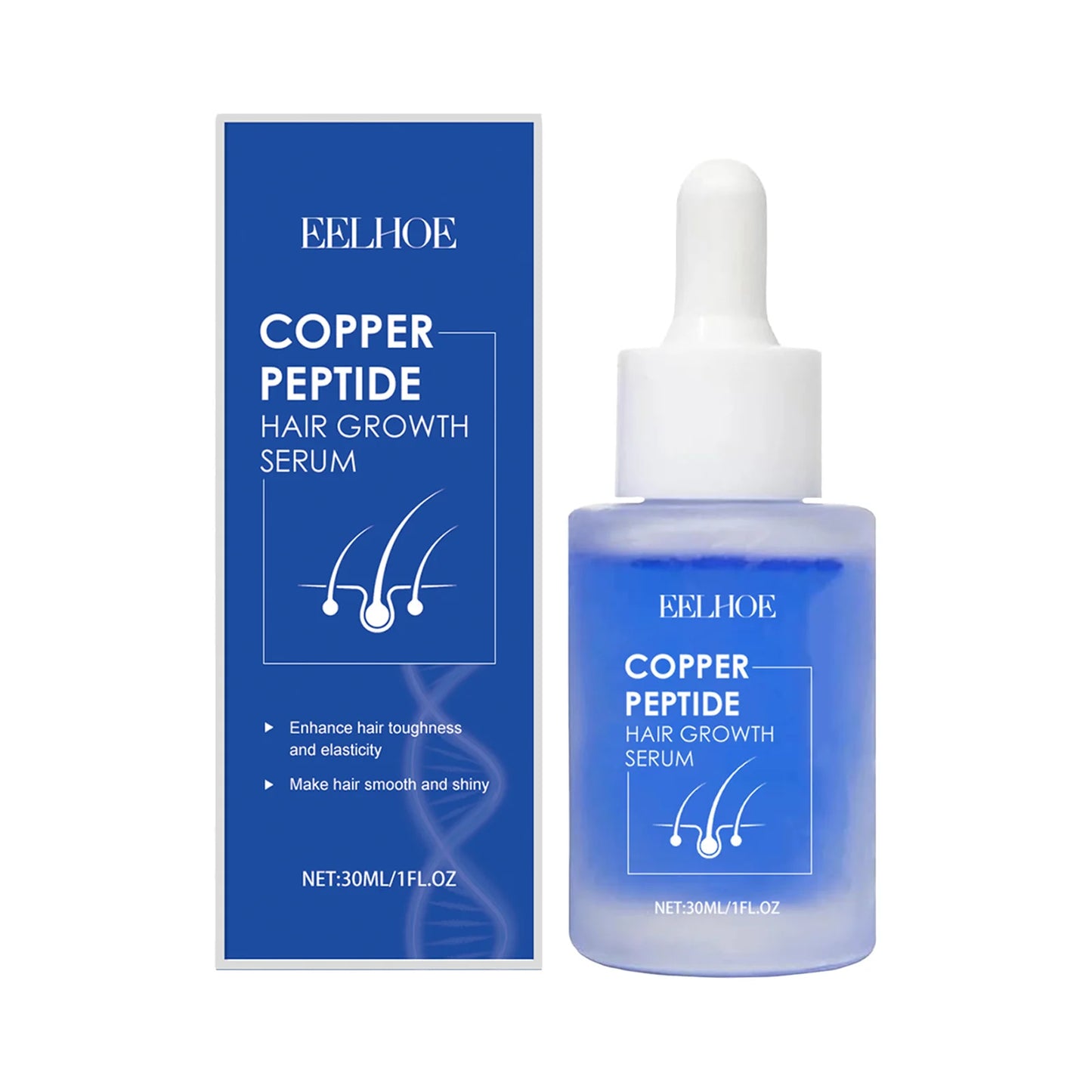 Eelhoe Copper Peptide Hair Serum Nourishes Roots And Improves Texture