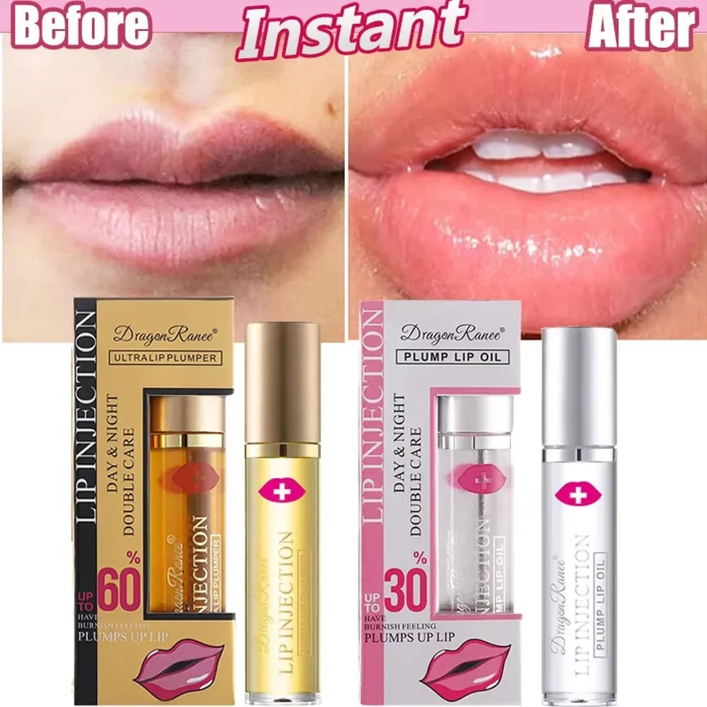 Instant Volumising Lip Plumper Oil For Fuller Lips And Gloss