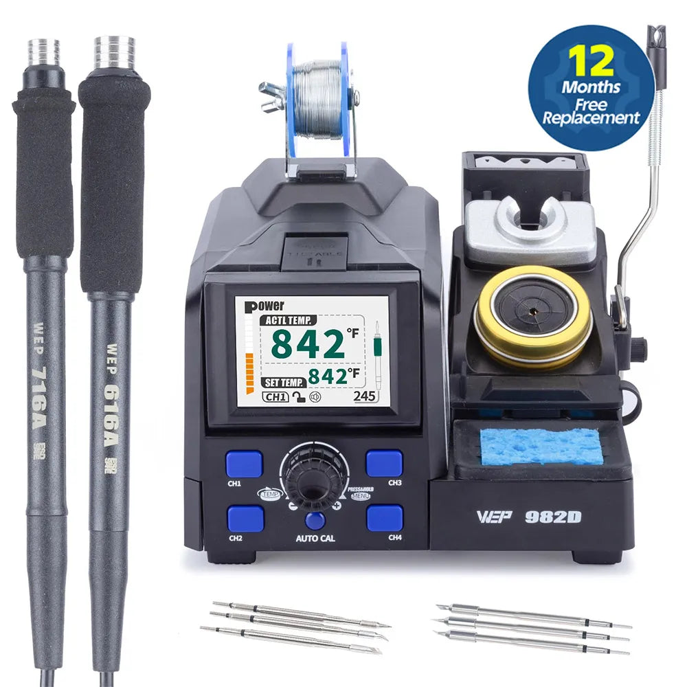 WEPCertification WEP 982D Precision Soldering Station Rapid Heating