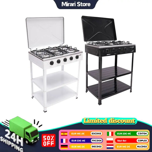 Gas Stove 5 Burner With Two Point Five Kilowatt Power