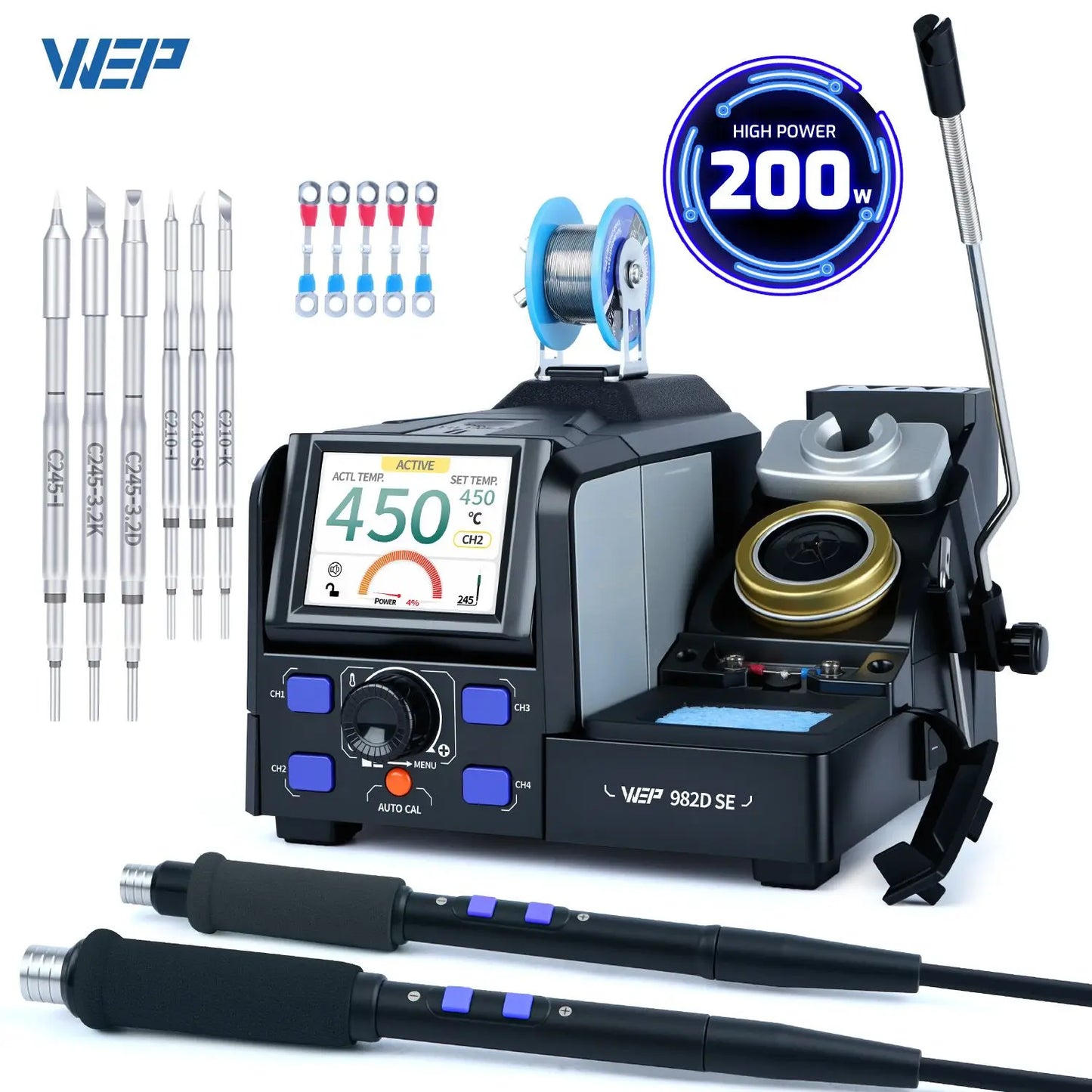 WEPCertification WEP 982D Precision Soldering Station Rapid Heating