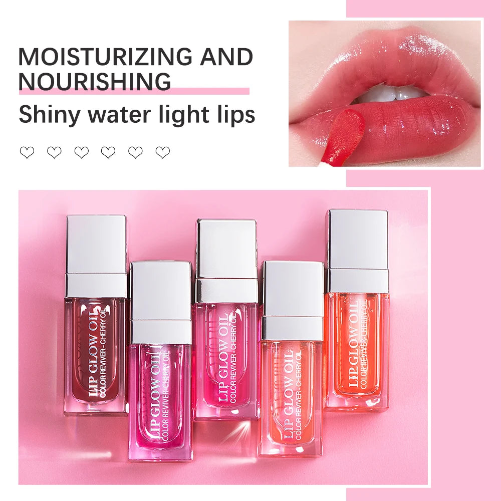 Lakerain Crystal Jelly Lip Oil Hydrates Long-Lasting Lip Shine