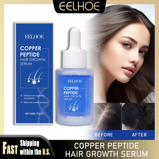 Eelhoe Copper Peptide Hair Serum Nourishes Roots And Improves Texture