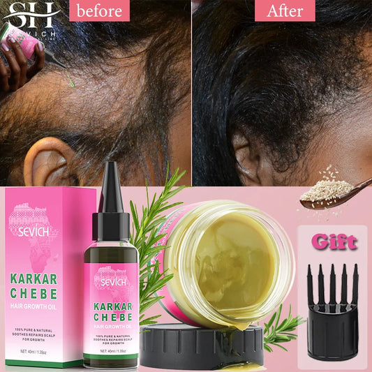 Sevich Natural Karkar Chebe Oil Batana Butter For Hair Growth