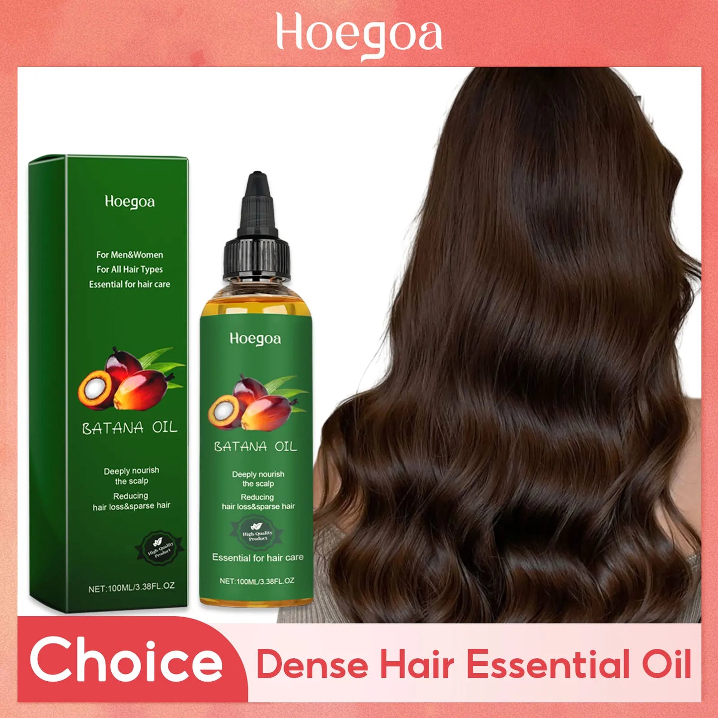 HOEGO Batana Nourishing Hair Oil For Thicker Healthier Hair